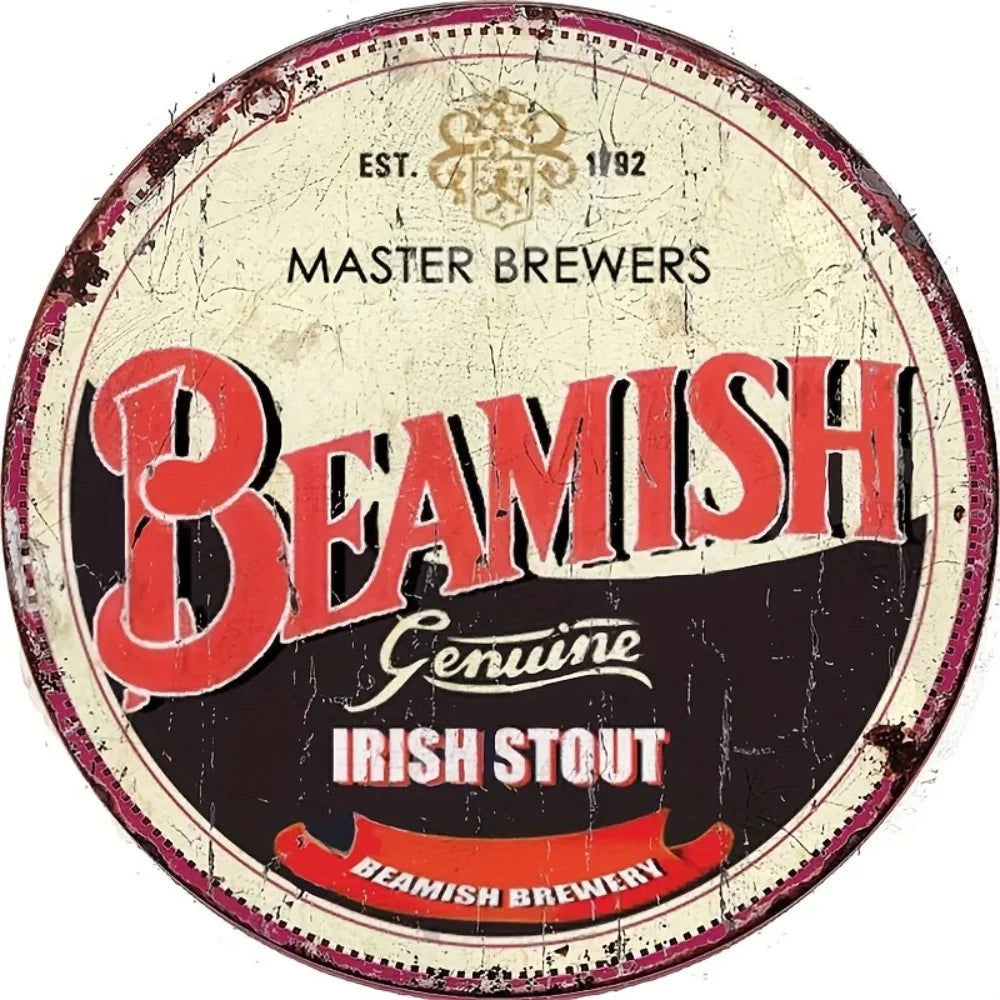 Beamish Irish Stout Vintage Aluminum Sign