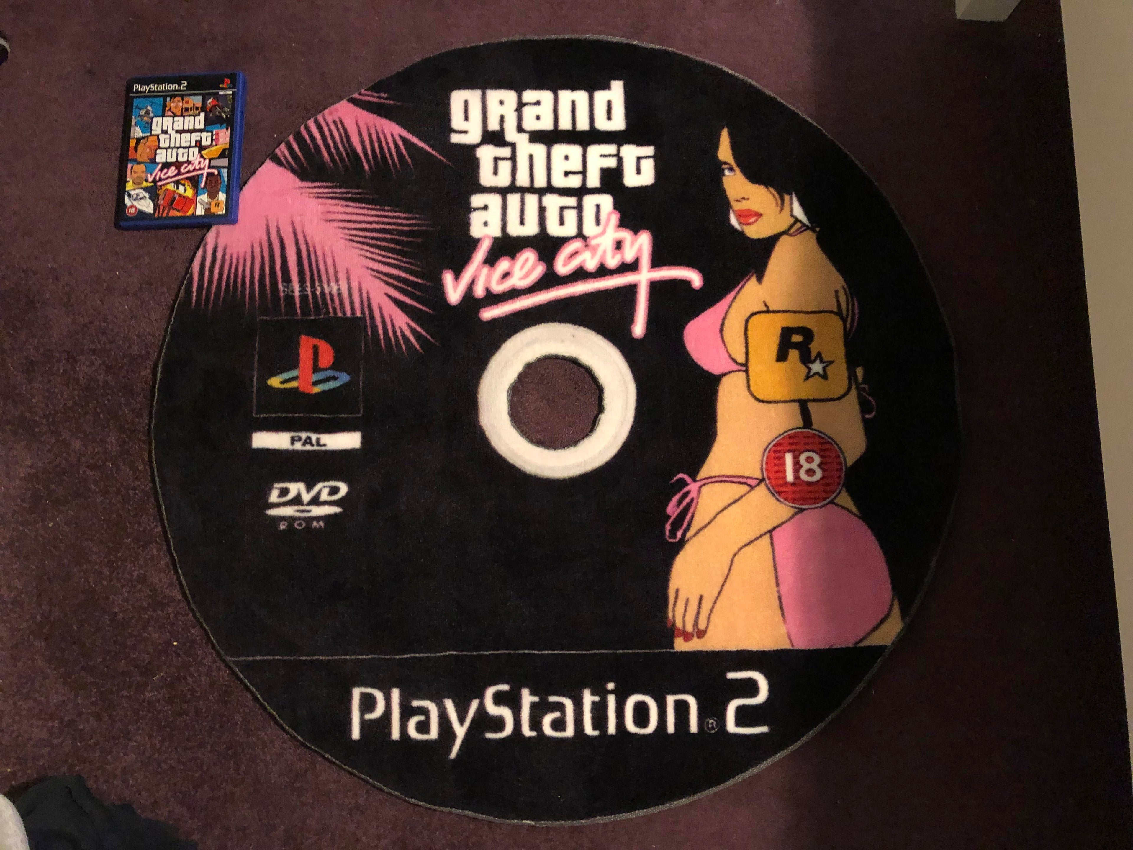 Silent Hill 2 / Vice City High-Quality Game Disc Rugs